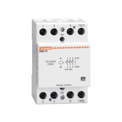 Contactor modular pentru iluminat, 63A AC1, 24VAC/DC (4NO)