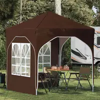 vidaXL Cort de Petrecere Pop-up 192 x 192 x 245 cm Maro
