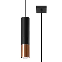 Lampa suspendata LOOPEZ 1 negru/copper