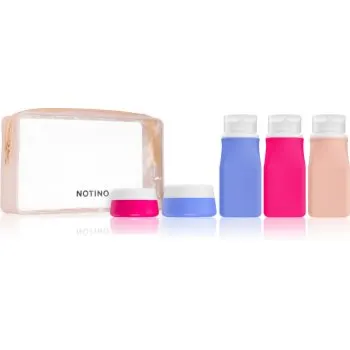 Notino Travel Collection Silicone Travel Bottles Set sticluțe pentru călătorie reutilizabile