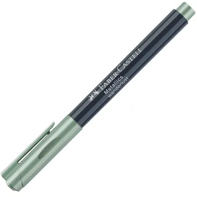 Marker Faber-Castell - 1.5 mm, verde deschis metalic
