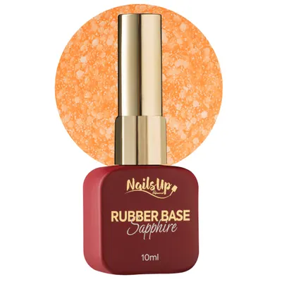 Rubber base NAILSUP Sapphire Flakes 024 10 ml