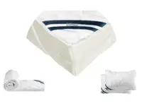 Pachet 1 Protectie pentru saltea Bumbac Pur, 180x200 + Pilota Bumbac Pur, 200x220 + 2 Perna Bumbac Pur, 50x70, 100% bumbac