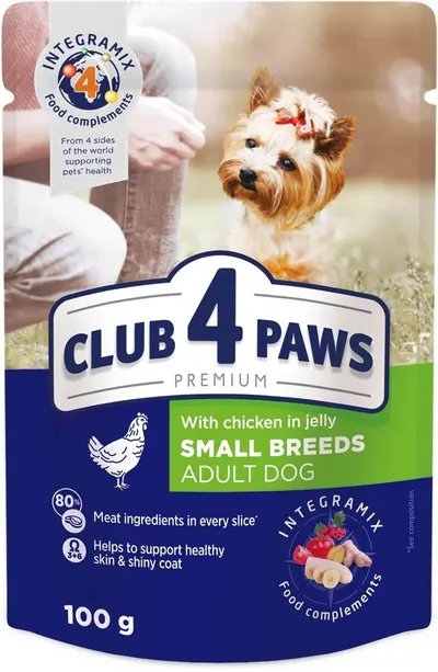Club 4 Paws Adult Mini - Hrana umeda premium - Pui - 100g