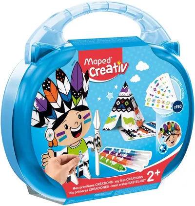 Set creativ Maped Creativ - Early Age, indian, 155 piese