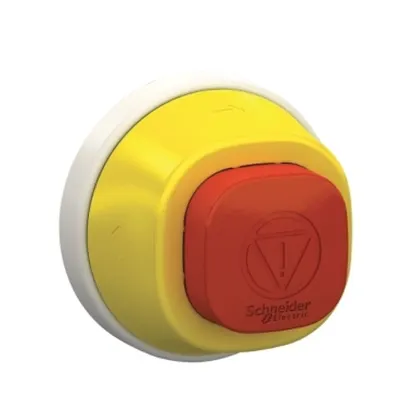 Harmony XB5, Cap buton oprire urgenta antimicrobian iluminat, plastic, Rosu , Ø22, revenire prin rasucire, LED rosu, 110...120 V AC