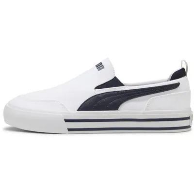 Pantofi sport unisex Puma Court Classic Vulc Slipon, Alb