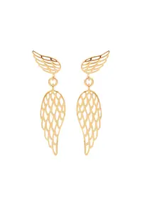 Cercei candelabru placate cu aur de 14K