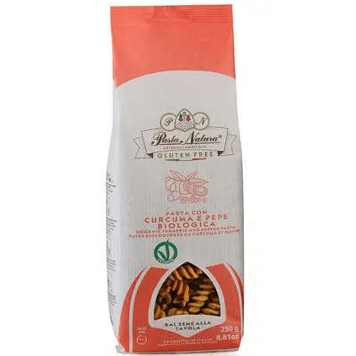 Paste cu turmeric si piper bio 250g Pasta Natura