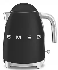 Fierbător electric Smeg - KLF03BLMEU, 2400W, 1.7 l, negru mat