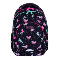 Ghiozdan cu 3 compartimente, AstraBag, Unicorn