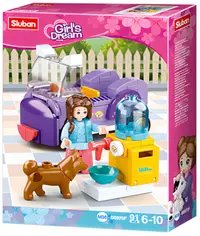 Constructor Sluban Girl's Dream - Centru de hrănire pentru câini, 91 piese