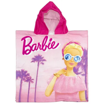 Prosop tip poncho, multicolor, 50 x 100 cm, Barbie