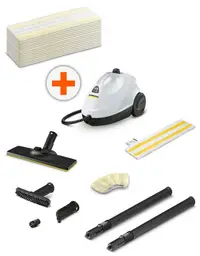 Aparat de curățat cu abur Karcher - SC 2 EasyFix + 15 buc de prosoape Karcher - EasyFix