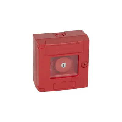 Break glass emergency box-mushroom head-surface mounting-IP44-rosu box cuout LED