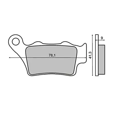 Placute frana BMW F 650 94- 05 Honda NX 500 97- 99