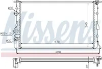 Radiator apa racire motor (transmisie automata manuala) RENAULT MEGANE I, MEGANE I CLASSIC, MEGANE I COACH, MEGANE SCENIC, SCENIC I 1.4-2.0intre 1996-2003