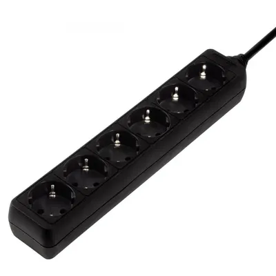 Prelungitor Hama - 30393, 6 prize, 1.4m, negru