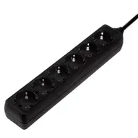 Prelungitor Hama - 30393, 6 prize, 1.4m, negru