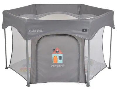 Coș de joc Cangaroo - Playbox, gri