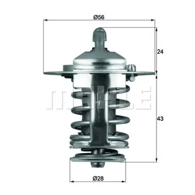 Termostat, lichid racire MAHLE TX 70 82