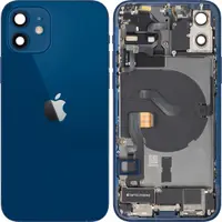 Capac Baterie Apple iPhone 12, Cu Carcasa Mijloc, Full Parts, Albastru, Swap