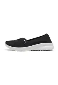 Pantofi slip-on din material textil Adelina 2 - Negru
