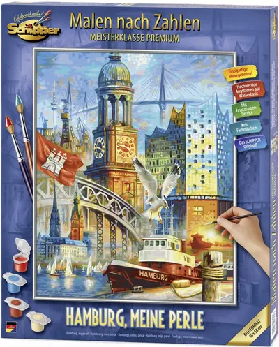 Set pictură după numere Schipper - Hamburg, perla mea