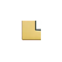 Placa ornament 4 module Vimar(Eikon) Galv.satin gold