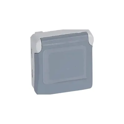priza Plexo IP55 - BS - 13 A - 2P+E screw terminals- modular - gri