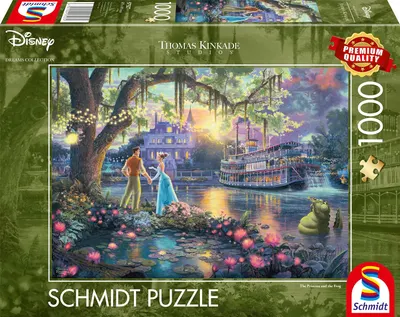 Puzzle Schmidt din 1000 de piese - Prințesa și broasca