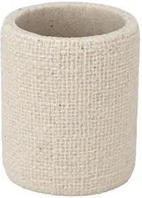 Pahar pentru periuțe de dinți Estia - Jute, 7.5 x 7.5 x 9 cm