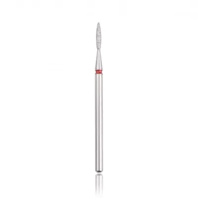 Capăt freza Diamant HEAD flacăra ascutita, roșu, L- 8,0 mm, Ø1,6 mm