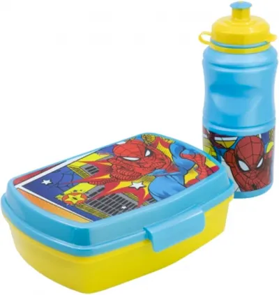 Set pentru copii Stor Spider-Man -Sticlă și cutie pentru mâncare