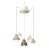 Sospensione 5 Luci / 5-Lights Pendant Deco Berimbau Finish - Mix C2606