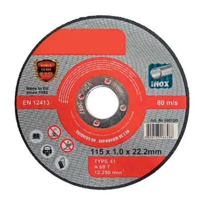 Cutting Disc Metal A60t Inox 115x1.0x22.2mm