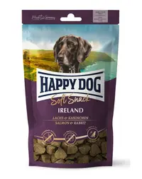 HAPPY DOG Soft Snack Ireland, gustari pentru caini, cu somon si iepure,100 g