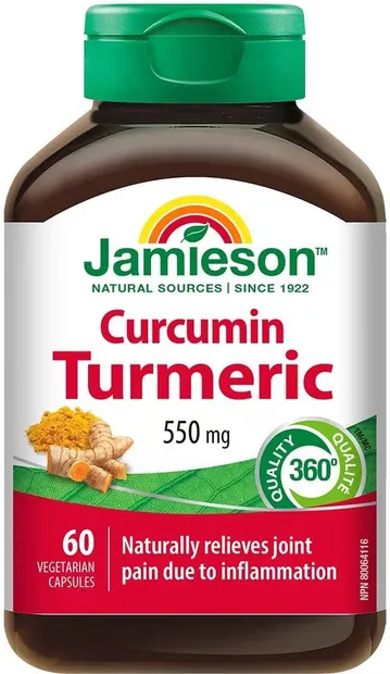 Curcumă, 550 mg, 60 capsule, Jamieson