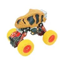 Monster Truck Dino, portocaliu vibrant, mecanism pull-back, 19 cm