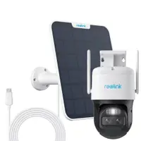 Camera supraveghere rotativa GSM 4G PTZ cu panou solar Reolink TrackMix LTE G770+SOLAR, 8 MP, 2.8 - 8 mm, lumina alba / IR 30 m, dual band, microfon si difuzor, acumulator 5100 mAh, slot card, zoom hibrid 6x, auto tracking