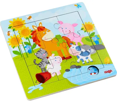 Puzzle pentru copii Haba - Animale domestice