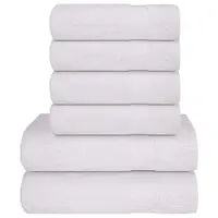 Gossi set prosoape 6 piese alb 360 g/m2 100% bumbac
