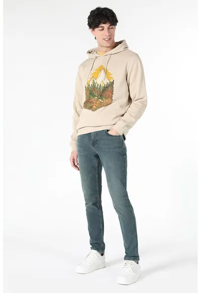Blugi slim fit ^_^ - Albastru petrol