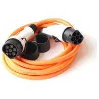 Cablu de incarcare pentru masini electrice de la 62196-2 (Type 2) la 62196-2 (Type 2), 22kW, 32A/380V Ampevo T22-3/32P, portocaliu