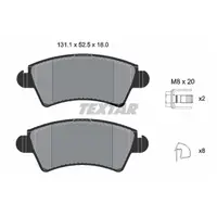 Set placute frana, frana disc TEXTAR 2333201