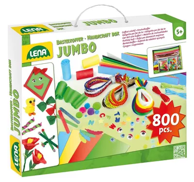 Set creativ - Handicraft box - Jumbo, 800 piese