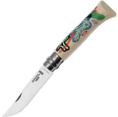 Cuțit pliabil Opinel Limited Edition - Nature, 8.5 cm, Perrine Honoré Design