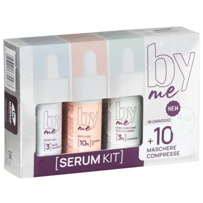Kit 3 Seruri de 30ML (Ser cu Acid Hialuronic, Ser cu Vitamina C, Ser de Ochi cu Cofeina ) + 10 Masti Comprimate