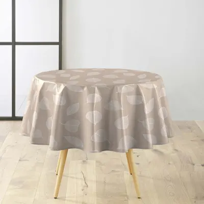 Față de masă lavabilă ø 160 cm Feuillys – douceur d'intérieur