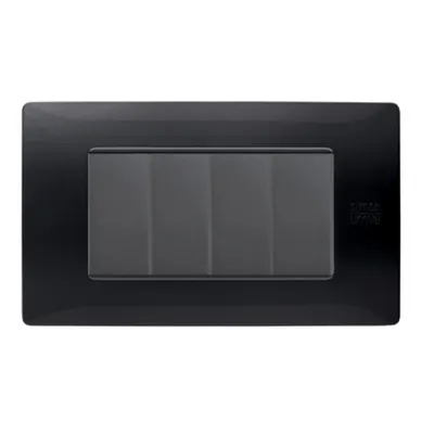 nea - Flexa rama ornamentala 4 mod tecnopolimero (plastic) Negru Absolut
